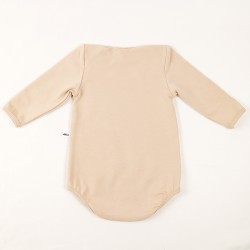 Body bébé fille ou garçon basique beige jersey organique.