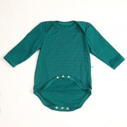 Sous-vêtement biologique pour bébé de 6 à 24 mois, coloris marine et vert.