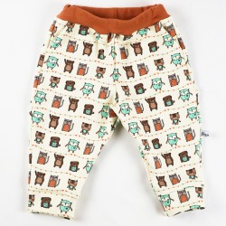 Pantalon bébé en sweat de coton biologique, un cadeau de naissance original et unique.