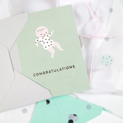 Carte félicitations pour une naissance bébé congratulations