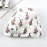 Bonnet création couture pour bébé en coton certifié Oekotex de fabrication artisanale et soignée.