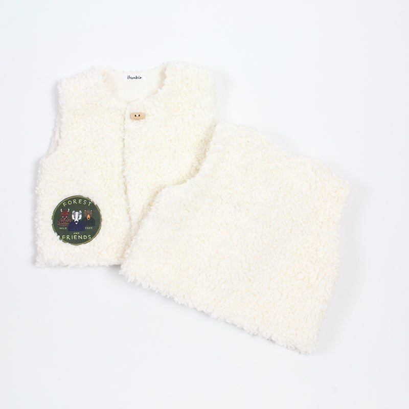 Le gilet de berger  est une bonne idée pour un cadeau de naissance, il est bio et fabriqué en France
