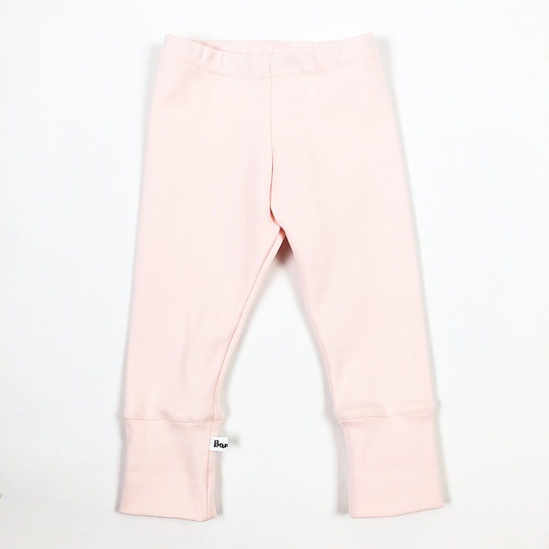 Pantalon bébé fille rose pâle extensible très confortable