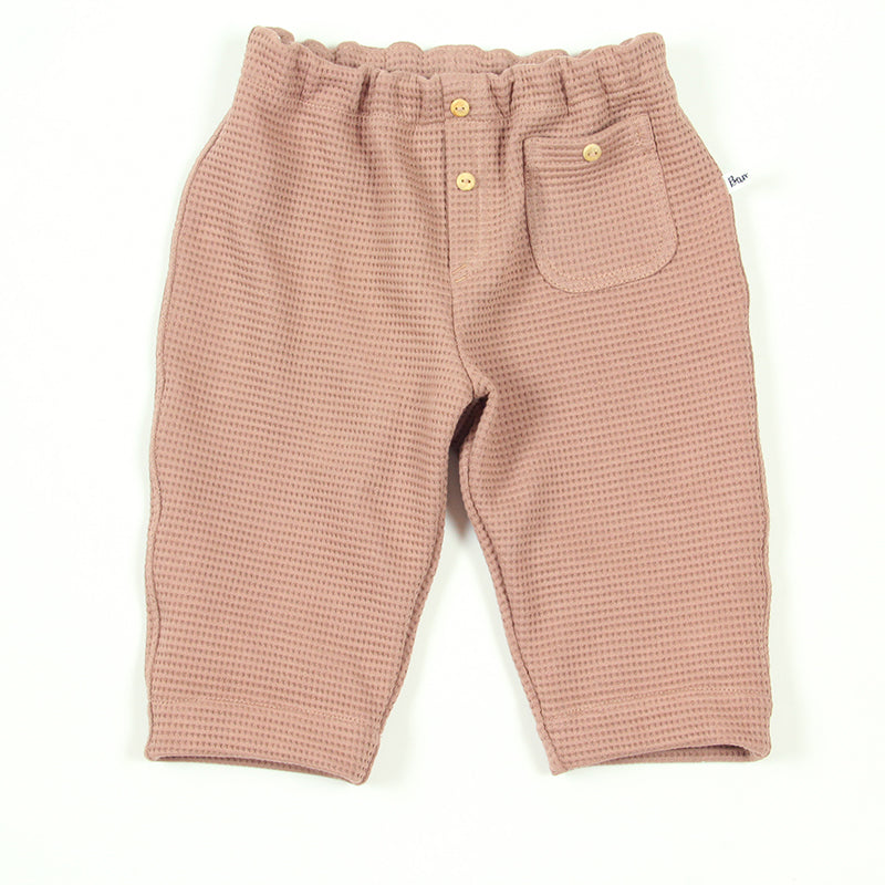 Pantalon bébé en coton tout doux, légèrement extensible pour plus de confort