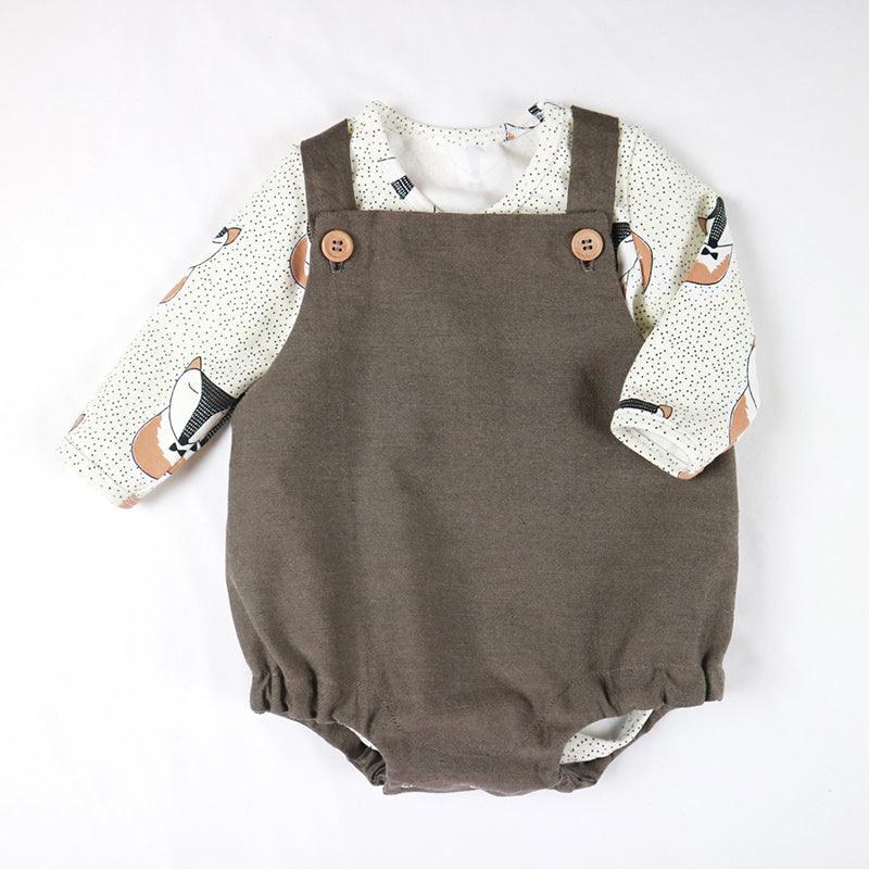 Barboteuse à bretelles