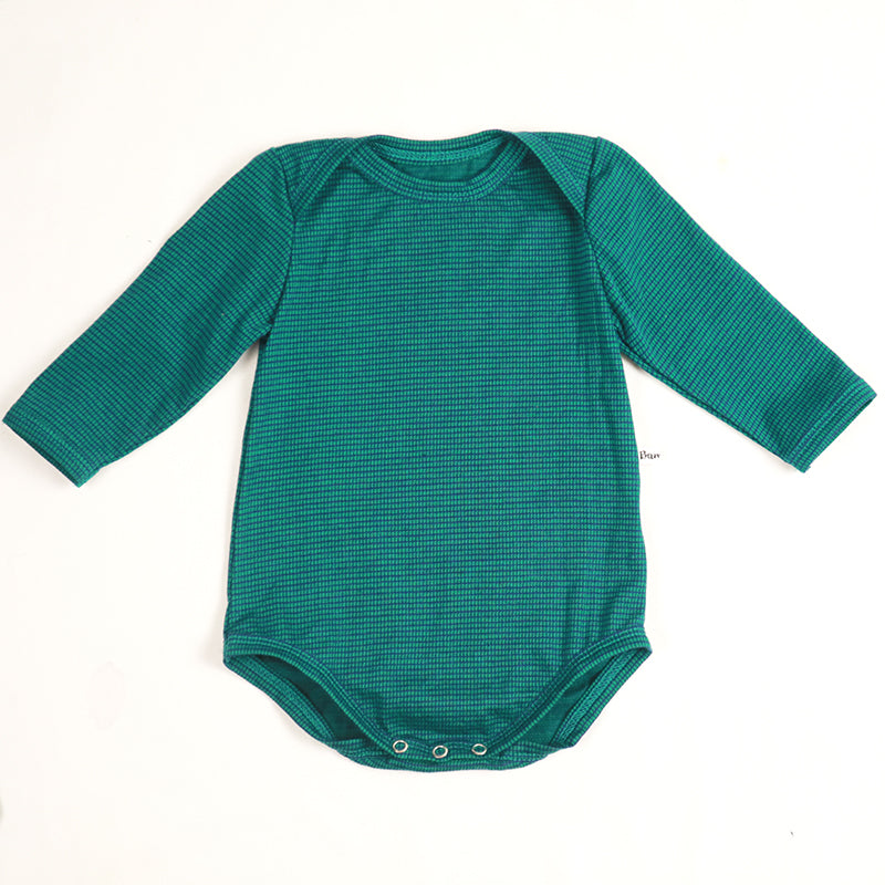 Body jacquard vert et marine