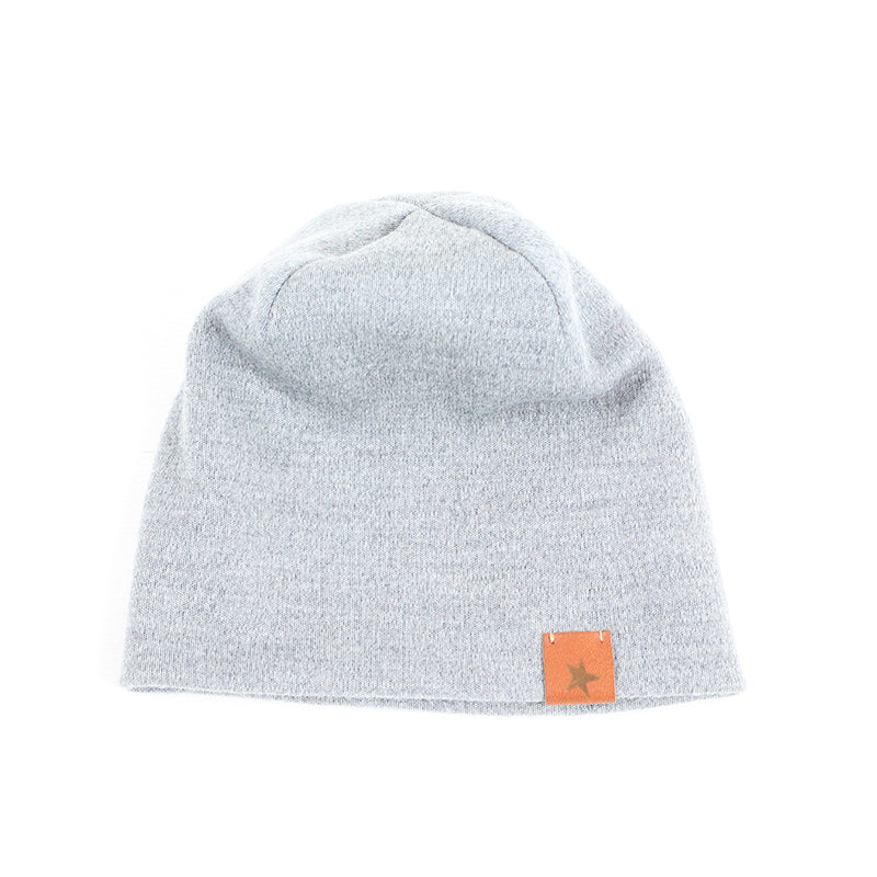 Bonnet gris laine mérinos