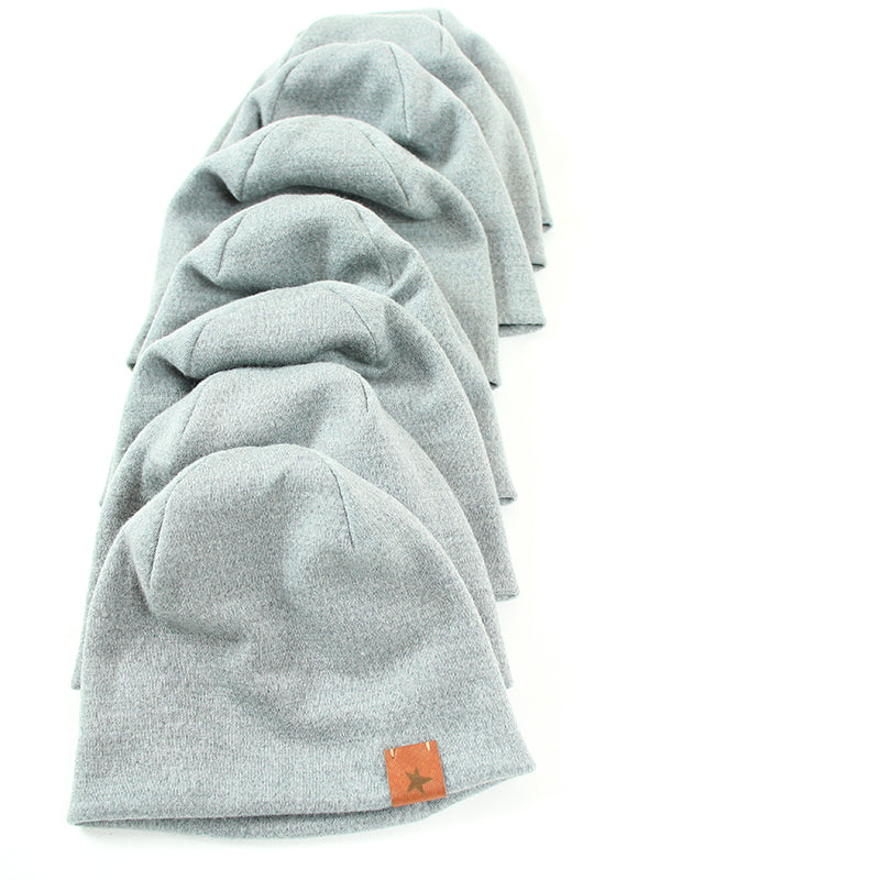 Bonnet gris laine mérinos