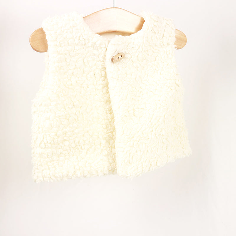 Gilet bébé fausse fourrure