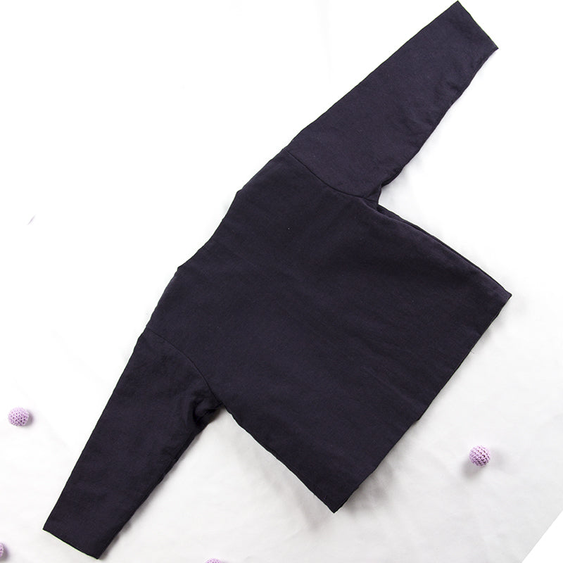 Blouse fille prune