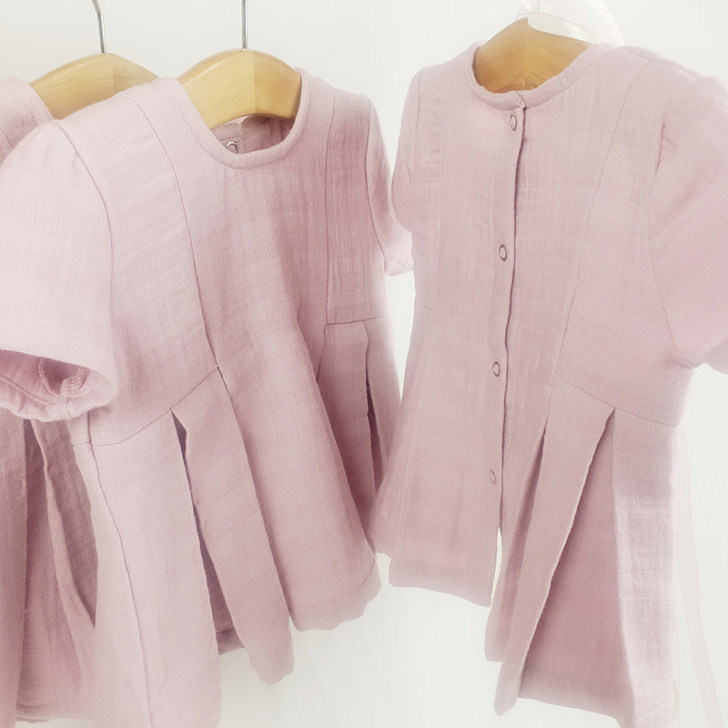 Robe rose guimauve