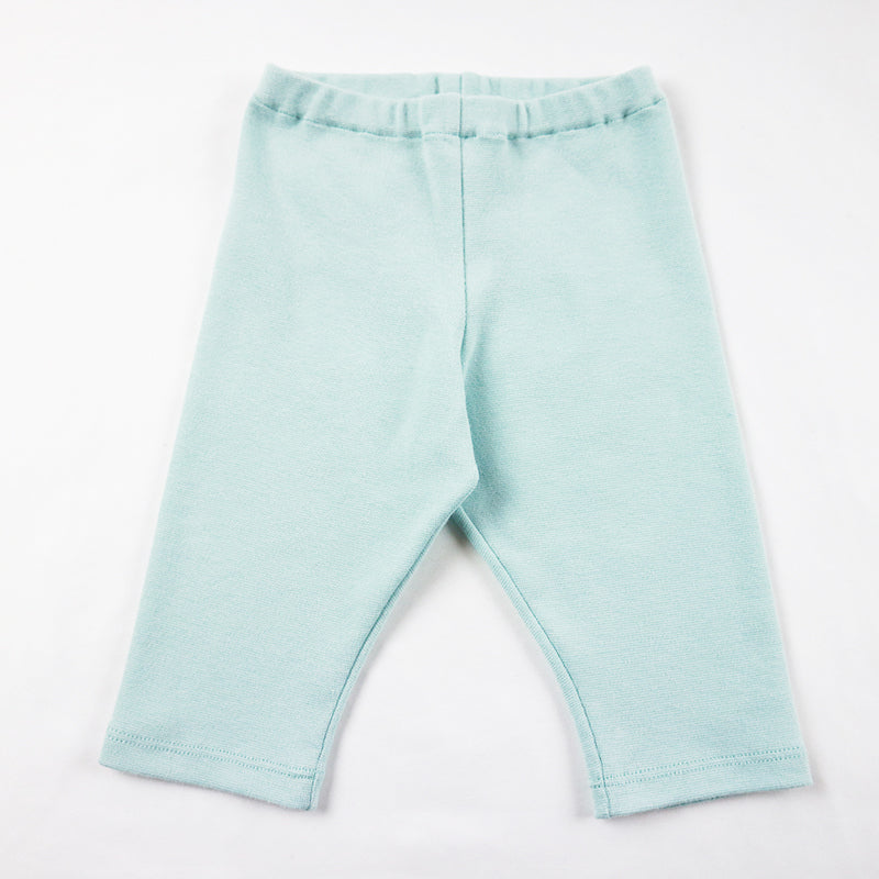 Legging côtelé bleu menthe