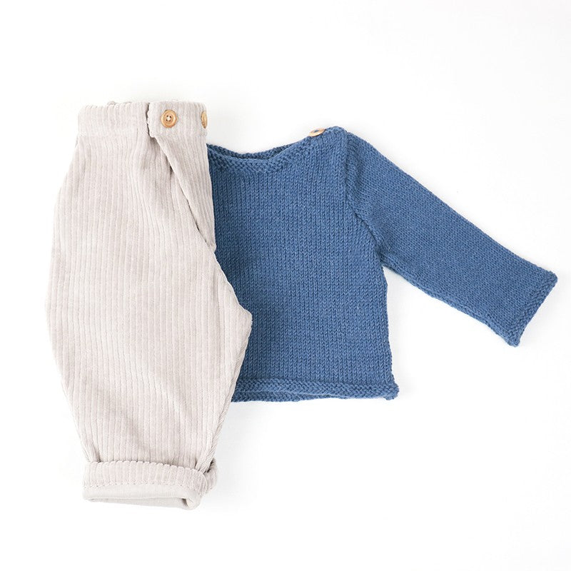 Pantalon velours beige