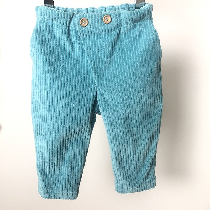 Pantalon velours lagon