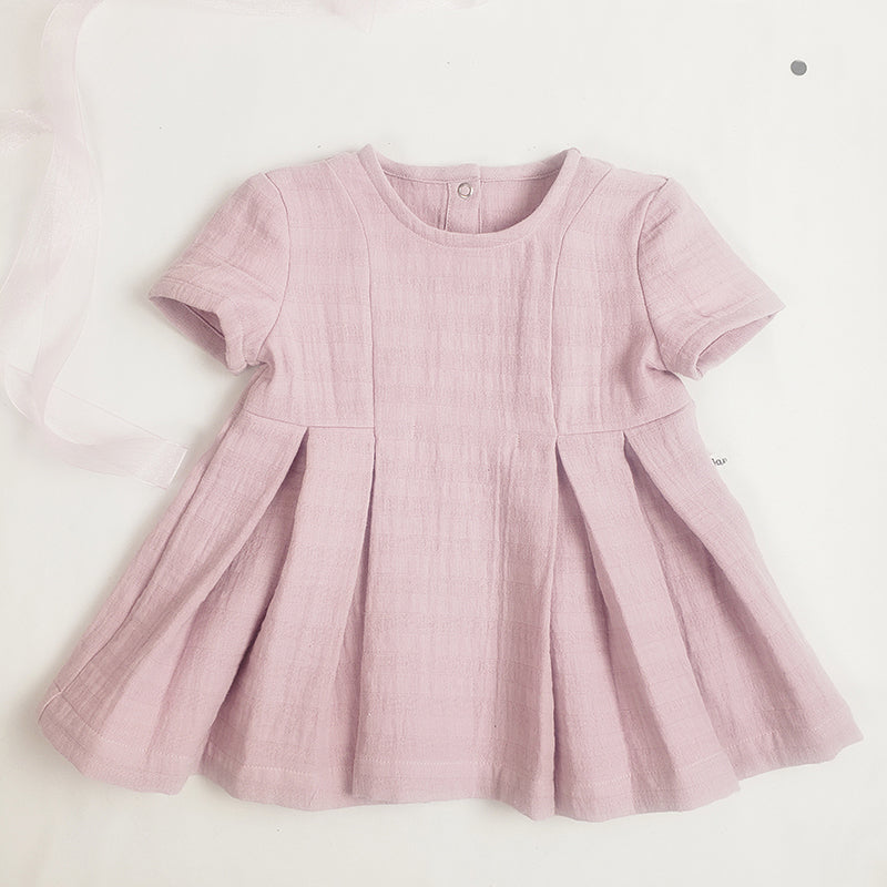 Robe rose guimauve