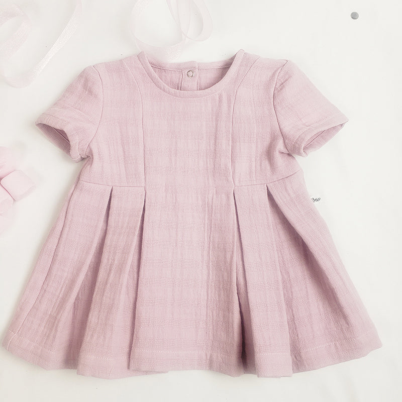Robe rose guimauve