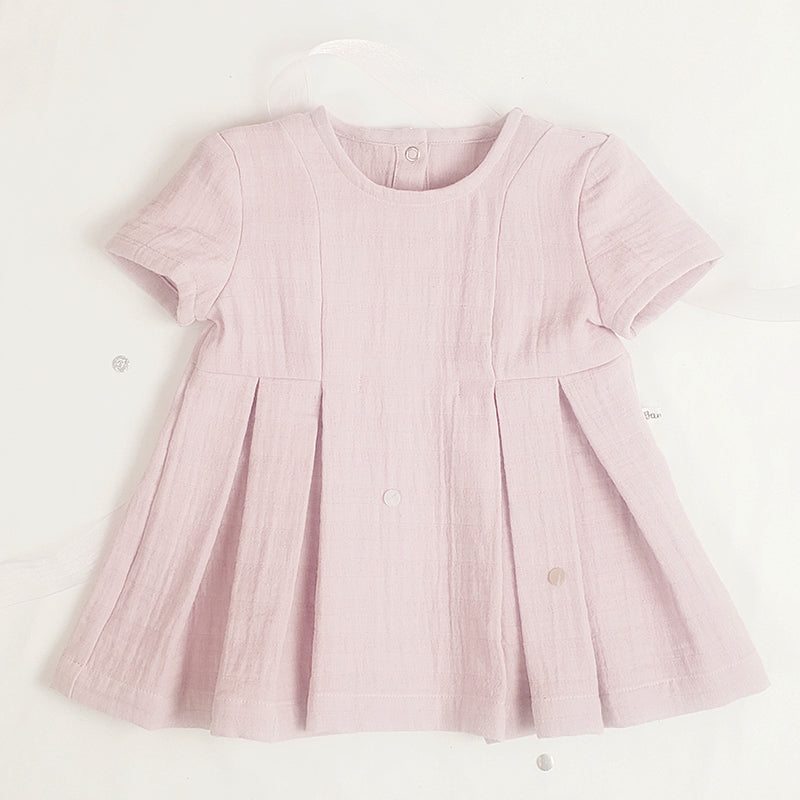 Robe rose guimauve