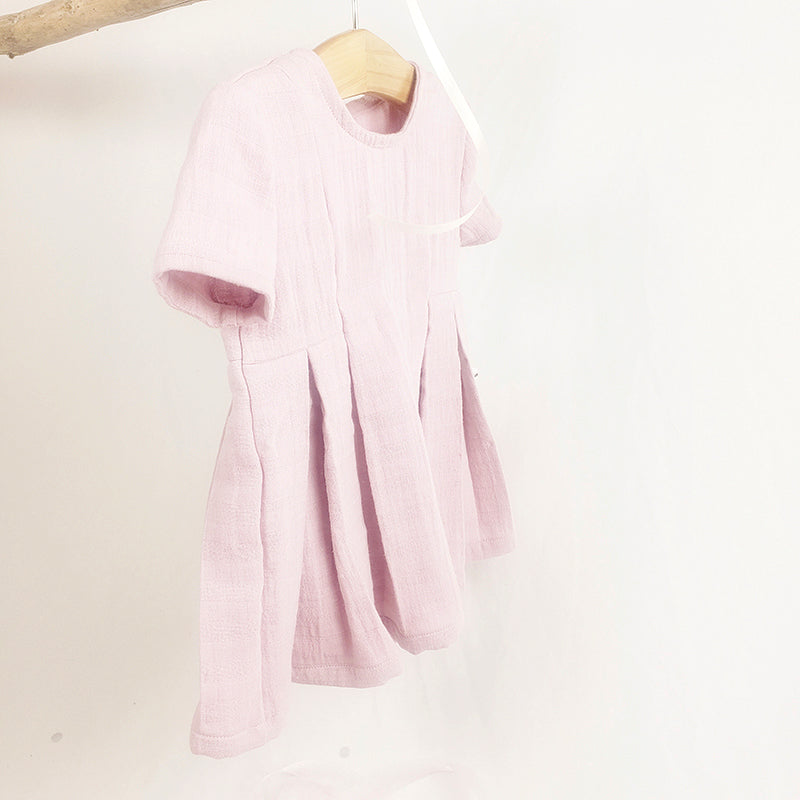 Robe rose guimauve