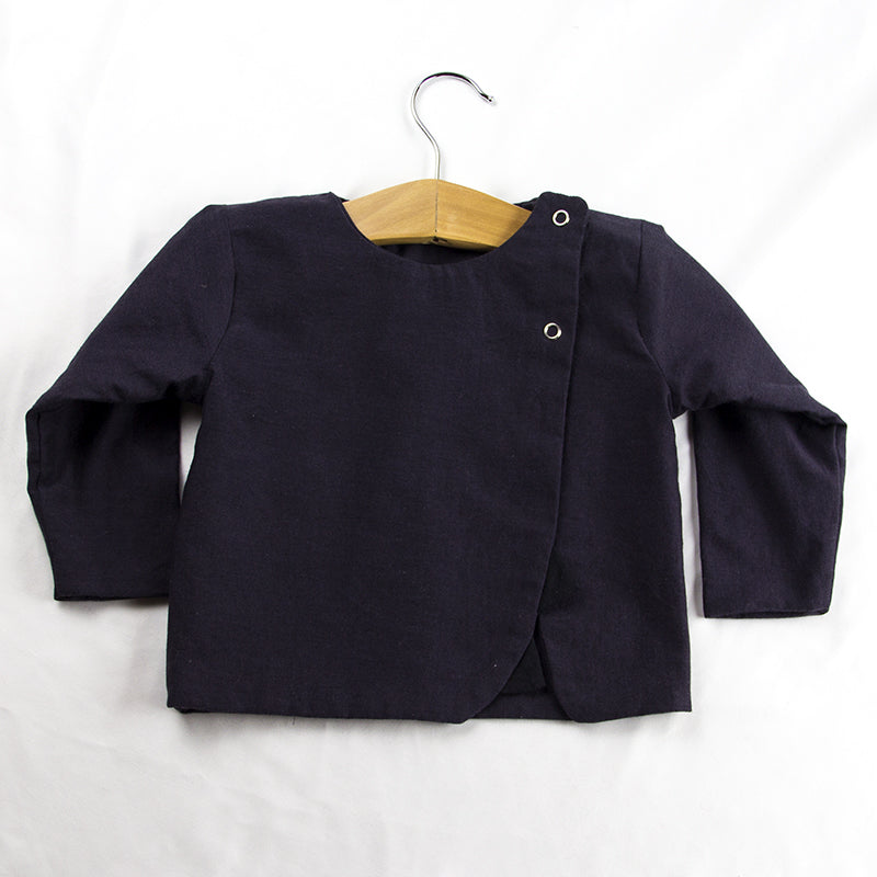 Blouse fille prune